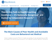 Tablet Screenshot of healthsciences.org